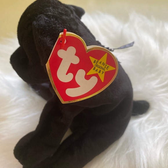 TY original Luke the black lab beanie baby - Picture 5 of 11